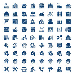 Set of real estate icons. Vector illustration
