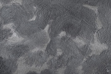 Wall surface abstract grunge decorative stucco background. Art stylized texture banner. Vintage plaster backdrop. Amazing dark wallpaper. Concrete scratched textured floor .