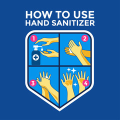 How to use hand sanitizer
