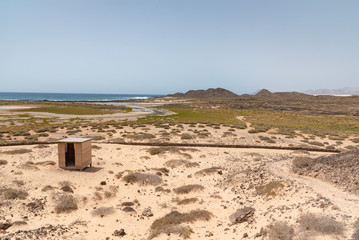 Los Lobos island of Fuerteventura Canary island in Spain