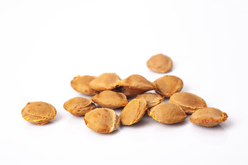 apricot kernel isolated on white background