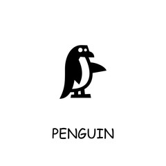 Penguin flat vector icon