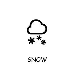 Snow flat vector icon