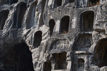 The Longmen Grottoes in Luoyang, Henan province, China