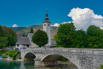Fototapeta na wymiar alpine landscape of Slovenia