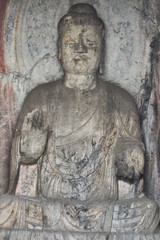 The Longmen Grottoes in Luoyang, Henan province, China