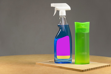 Blue Glass Cleaner Spray Spraying Dispersion Pulverizer Atomizer