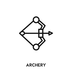 archery icon vector. archery sign symbol