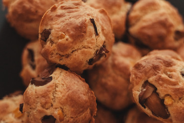 Salty muffins with mushrooms - vintage