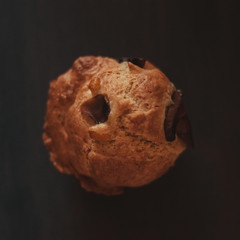 Salty muffins with mushrooms - vintage