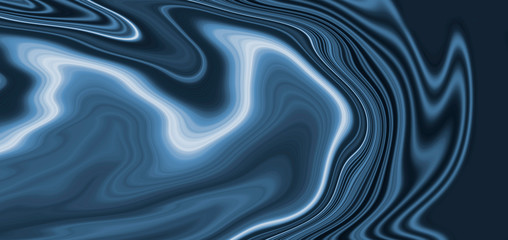 Obraz premium Blue abstract wavy background for design.