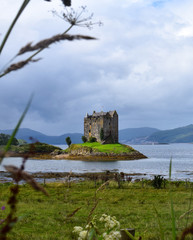 Castle Stalker on a island Monty Python