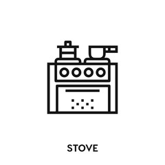 Stove icon vector. Stove sign symbol