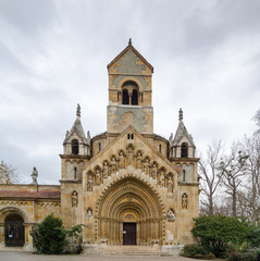 The Chapel of Jak in Vajdahunyad Castle is a functioning Catholic chuch, located in the City Park of Budapest, Hungary.