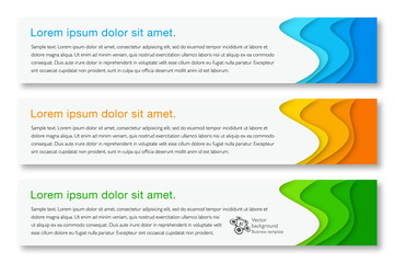 Banner design template. Vector graphics.
