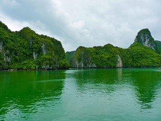 View Of Famous world heritage Halong Bay In Vietnam
