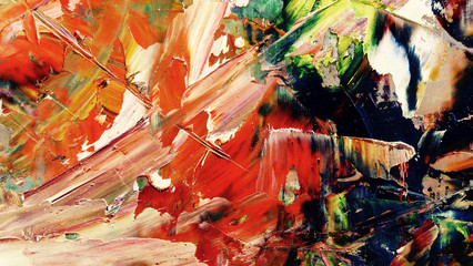 Colorful abstract background wallpaper. Modern motif visual art.  Mixtures of oil paint. Trendy...