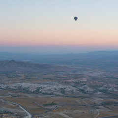 Shocking sunrise from hot air balloon in cappadocia