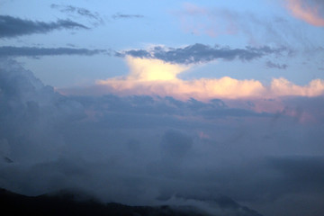 sunrise in the mountains