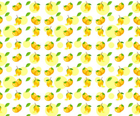 Lemon Seamless pattern background
