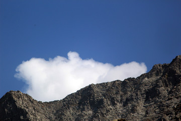 clouds over mountain