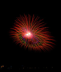 Fototapeta premium fireworks in the sky