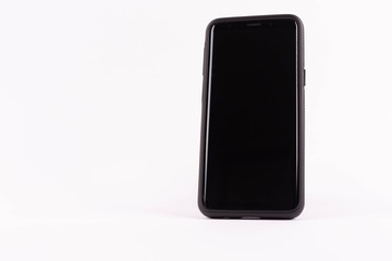 Naklejka premium mobile phone isolated on white background
