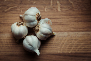 Garlic cloves - vintage set up 