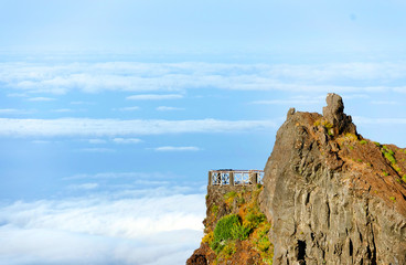 Pico do Arieiro, at 1818 meters high, is Madeira island's third highest peak, Portugal