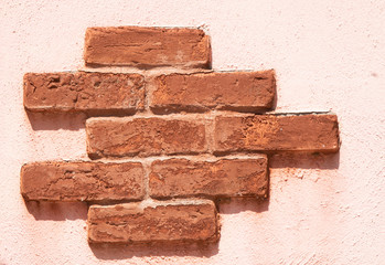 Obraz premium brickwork and orange wall