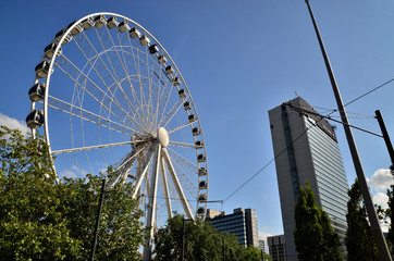 Fototapeta premium wheel in the city manchester