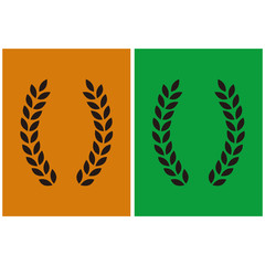 Laurel wreath icon illustration symbol
