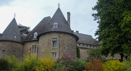 Fototapeta na wymiar Château fort médiéval France