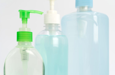 coronavirus (COVID-19) protection set, isolated on white background in studio light.