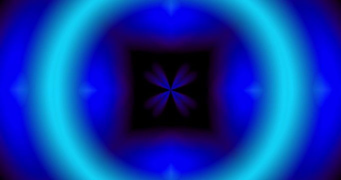 Artistic blue and blacl fractal abstract futuristic motion footage, modern music psychedelic background, beauty colorful animation