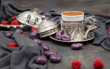 traditional turkish coffee concept which is a taste from ottoman