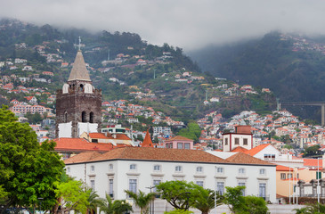 Funchal Hillside. The hillside above Funchal on the Portuguese island of Madeira.