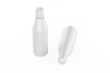 Cosmetic bottle mock up isolated on white background. 3d illustration