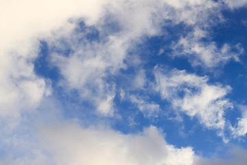 blue sky background with white clouds