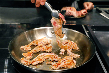 cooking of chicken
