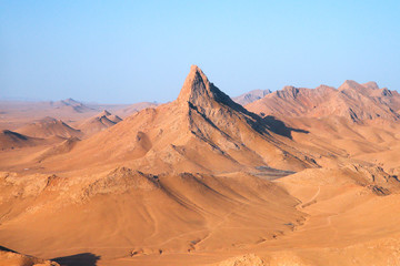 Plakat desert landscape in the desert