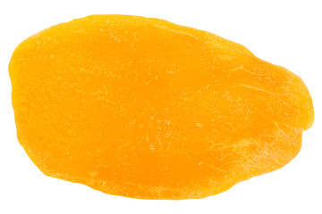 Dried Mango, isolated on white background, clipping path, full depth of field