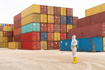 Disinfecting of storage container to prevent COVID-19