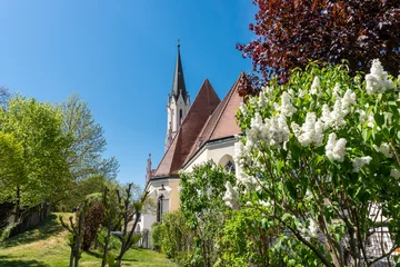 Foto op Plexiglas Melk Church Maria Himmelfahrt in Wachau, Lower Austria © mdworschak