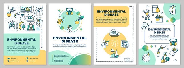 Environmental disease brochure template