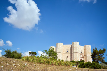 Panoramic view of Castel del Monte, Puglia. Italy

Castel del Monte is a 13th century citadel and castle situated on a hill in Andria in the Apulia region of southeast Italy. It was built during the 1