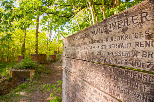 Alter Kohlenmeiler im Steigerwald, Unterfranken