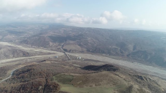 View from the top of Bazarduzu, Azerbaijan.