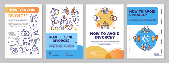 How to avoid divorce brochure template