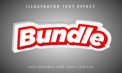 Bundle 3d Text Effect and Modern Sell Bundle Text Design. 
